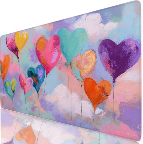 Tapis de souris XXL grand format sous main bureau gaming et souris optique ordinateur