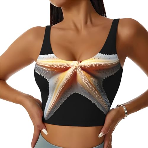 Camiseta de fitness casual con diseño de estrellas para entrenamiento