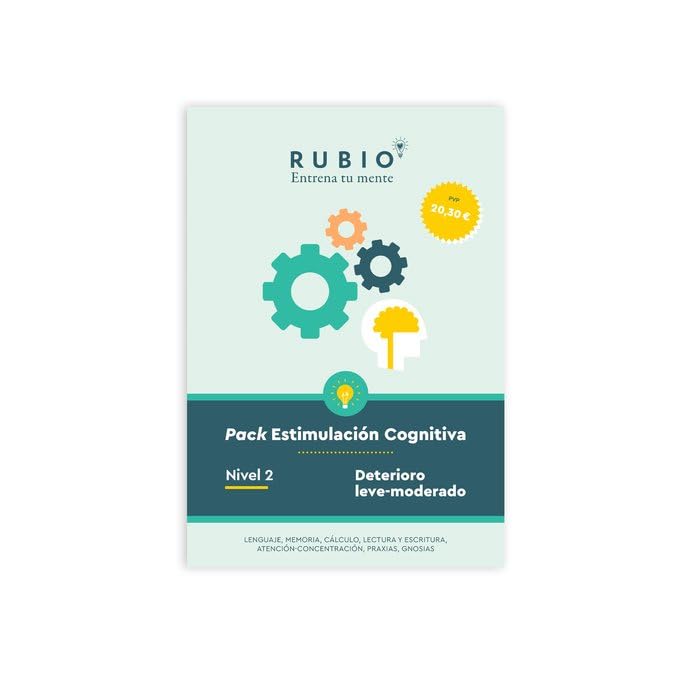 Pack Estimulación cognitiva RUBIO | Nivel 2 deterioro moderado
