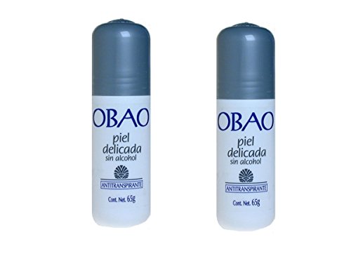 Obao Roll On Piel Delicada / Delicate 2.29 Oz Grey Cap (pack of 2)