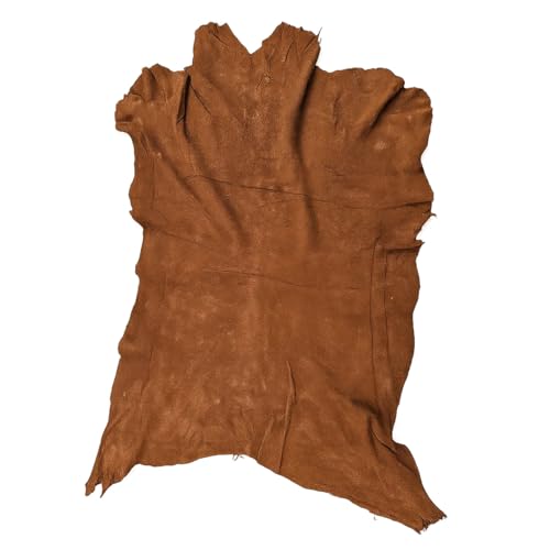 Provellus Ziegen Veloursleder – 0,7mm, viele Farben, weich, reissfest (Havana)