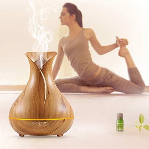 Olivetech Aromatherapy Essential Oil Diffuser, 400Ml Ultrasonic Diffusers For Essential Oils, Free Cleaning Kit, Bpa Free, Auto Shut Off - Yellow #TOP3