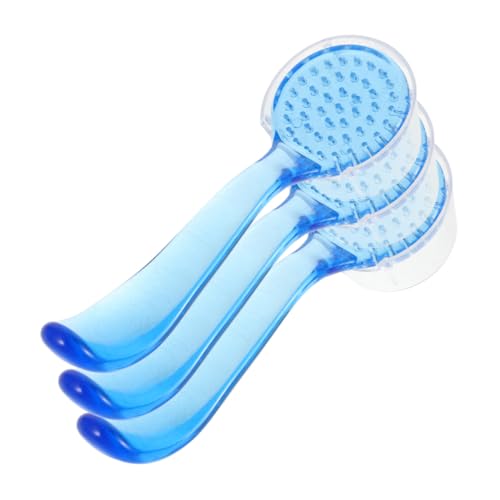 Beatifufu Travel-Friendly Facial Cleaning Brush Set 3pcs Goat Ox Horn Multi-use Skincare Tool