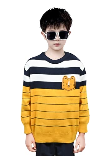 Image of NATRIS Trendy Round Neck Sweater for Boys | Pullover Sweater for Kids | Soft and Comfortable Sweater for Kids Boys