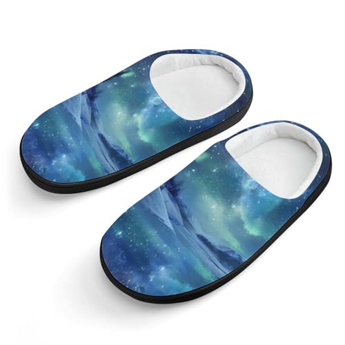 Starry Sky Cute Cotton Slippers Anti-Slip House Shoes Printed Slipper for Indoor Outdoor