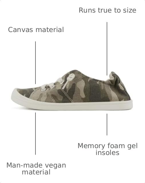 Image of Soda Flat Women Shoes Linen Canvas Slip On Sneakers Lace Up Style Loafers Zig-S