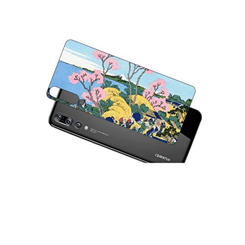 ClearView HUAWEI P20 Pro対応 背面保護フィルム 浮世絵プリント (葛飾北斎 「富嶽三十六景 東海道品川御殿山ノ不二」)