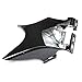 Alpha Rider ABS Plastic Frame Neck Cover Cowl for Honda Shadow VT600 VLX 600 STEED400 Black