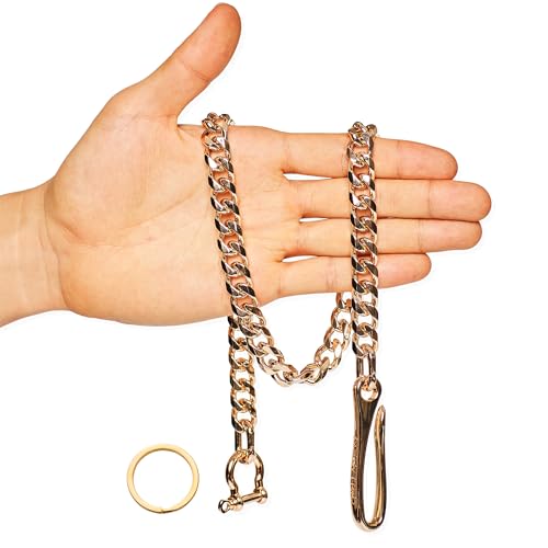 Image of newtro Wallet Chain Men Women Boy Girl, Biker Motorcycle Pants Jean Punk Long Key Chain Black Gold Silver 26 Types