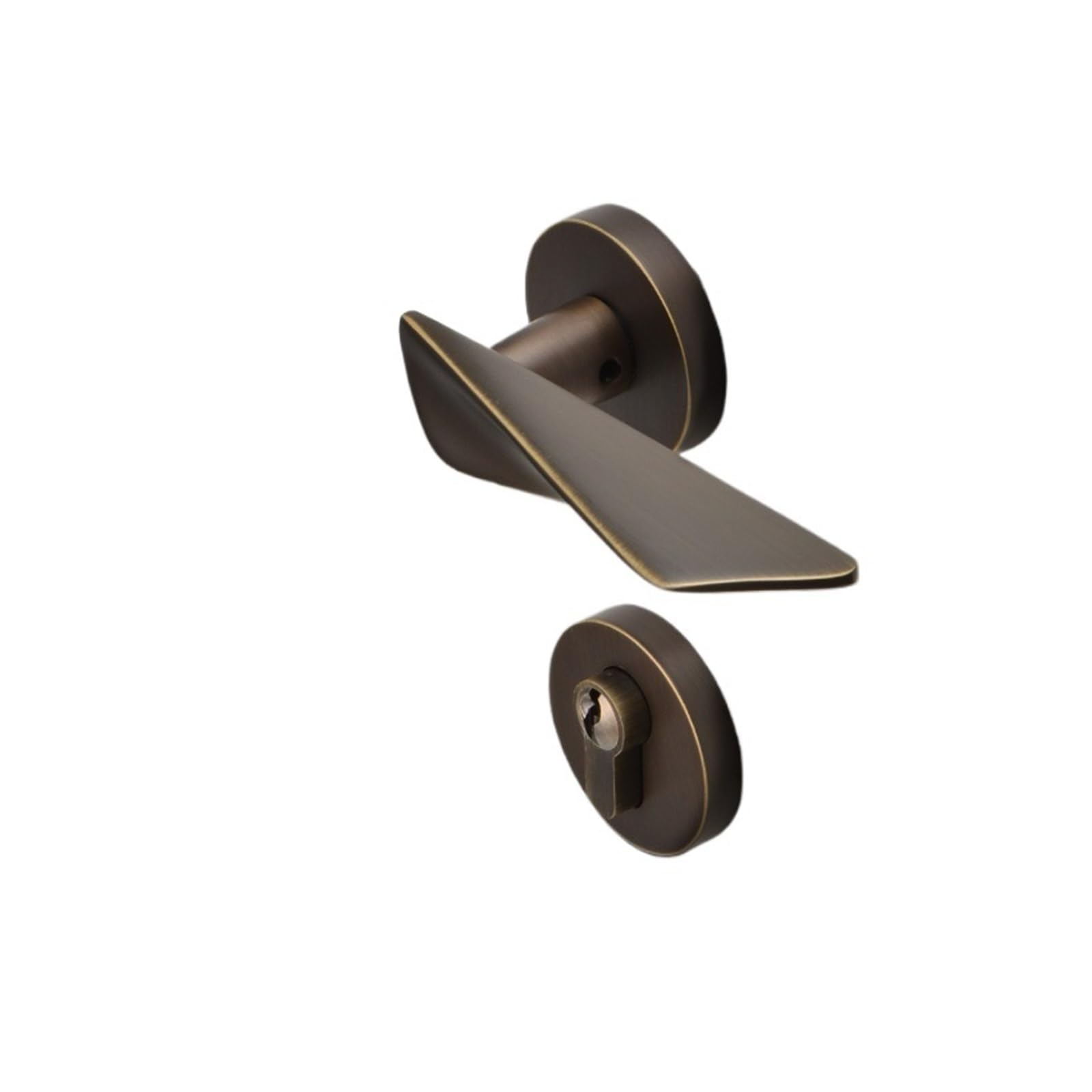 Kfvmvtdw One Color Pure Copper Split Door Lock Silent