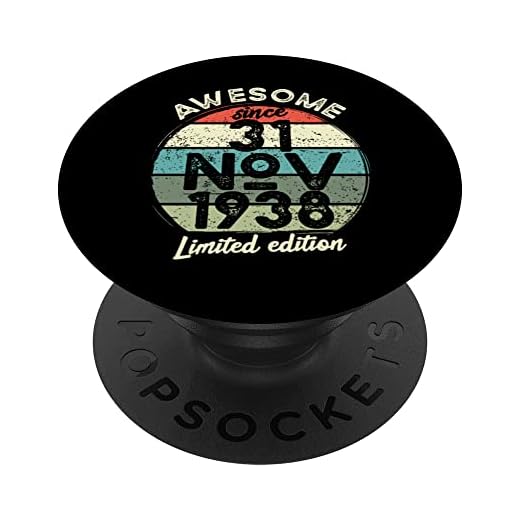 Camiseta de cumpleaños de 85 años, 31 de noviembre de 1938, 85 cumpleaños PopSockets PopGrip Intercambiable