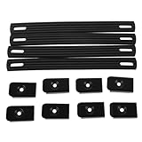 TEHAUX 4 Stück Teiliges Ersatzgriffset mit Robustem Eisenverschluss Griffband für Lautsprechergehäuse Gitarrenverstärker Koffer und Instrumentenkoffer Strapazierfähiger Pvc-griff für