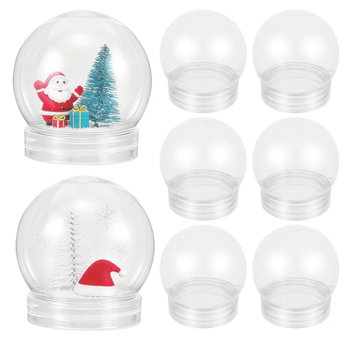 ABOOFAN 20 StüCk Weihnachts-Schneekugeln Aus Kunststoff Zum Basteln,...