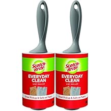 Scotch-Brite Everyday Clean Lint Roller, Scotch Brand Adhesive, Pet Hair & Lint Remover for Clothes, Furniture & Car, 4 in x 54.2 ft Each, 2 Pack, 190 Sheets Total