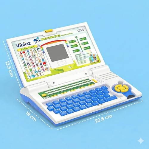 Image of Kids Learning Laptop Toy for Toddlers 2-5 Years, Educational Computer Toy with ABC, Words, Math, Music & Logic Games for Boys & Girls