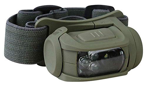 Kombat Tactical Army Military LED Headlamp Torch Red Filter Elasticated Olive Green Strap New