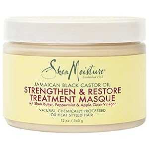 SheaMoisture Jamaican Black Castor Oil Treatment Masque For Dry Hair Jamaican Black Castor Oil Paraben Free Hair Mask 12 Oz