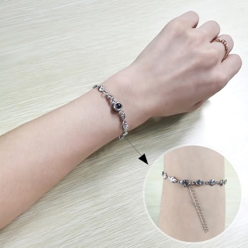 100 Different Languages I Love You Bracelets Love Heart Link Chain Bracelets Romantic Valentines Day Gifts for Women2