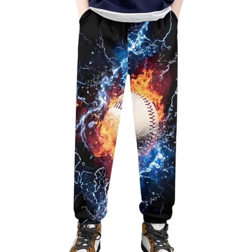 Pinupub Lightweight Sweatpants for Kids Boys Girls Sports School Casual Bundle Foot Joggers Pants