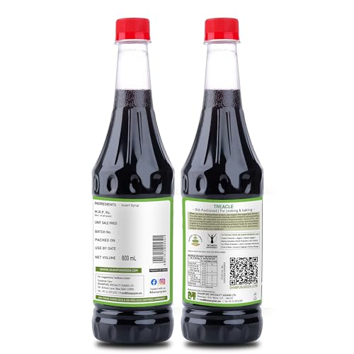 Image of Dhampure Speciality Treacle Cane Sugar Syrup 2 x 800ml (1600ml) | Unsulphured Cane Molasses | Rich Treacle Flavour | Baking & Cooking | No Artificial Colours | No Preservatives