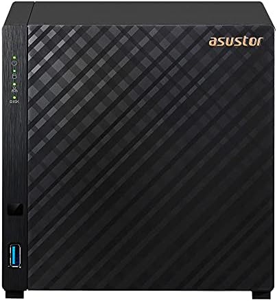 Asustor Drivestor 4 AS1104T - 4 Bay NAS, 1.4GHz Quad Core, 2.5GbE Port, 1GB RAM DDR4 Personal Private Cloud (Diskless)
