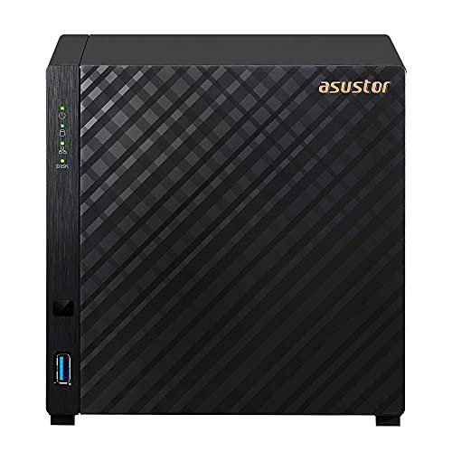 Image of Asustor Drivestor 4 AS1104T - 4 Bay NAS, 1.4GHz Quad Core, Single 2.5GbE Port, 1GB RAM DDR4, Network Attached Storage, Personal Private Cloud (Diskless)
