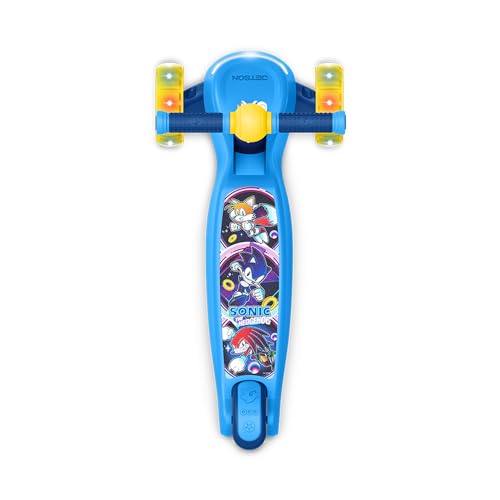Image of Jetson Character Kids Kick Scooter, LED Lights on Stem & Light-Up Wheels, Lightweight Frame, Height-Adjustable Handlebar, Lean-to-Steer System, Easy-Fold Mechanism