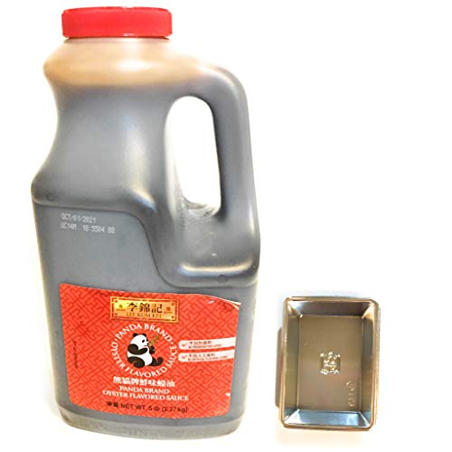 Lee Kum Kee Panda Brand Oyster Flavored Sauce 5 Lb And 2 Soy Sauce Dish