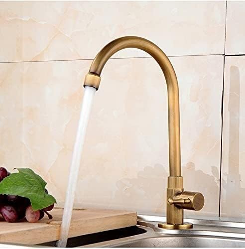Mitigeur de cuisine CO-OPER haut de gamme, finition bronze antique et corps en laiton robuste