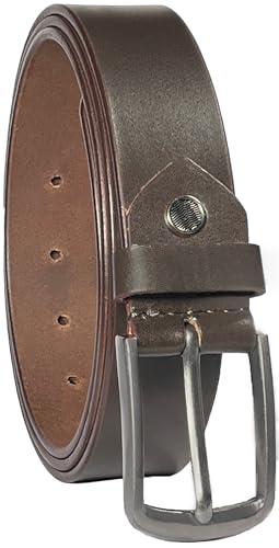 Image of RABELL Genuine Leather Belt for Men Leather Original | Belt for Men Formal & Casual Original Branded belt | Adjustable size Fits Waist up to 46 inches 1.5in Width Zinc Casted Buckle Comes in Gift Box