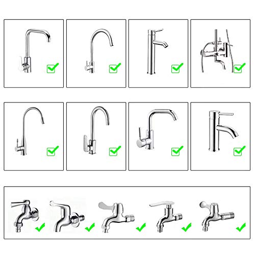KKmoon Gaseificador de torneira giratória 360 ° Cabeça de torneira de cozinha de economia de água Ca
