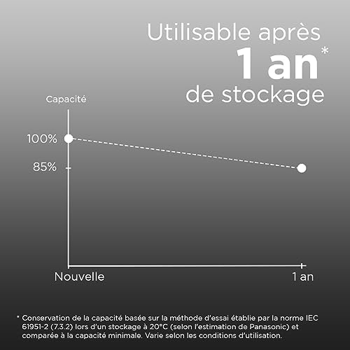 Pack de 4 Piles rechargeables type LR03 AAA Panasonic Eneloop Pro 930 mAh - vue 6