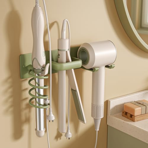 25% off - BSICPRO Hair Dryer Holder-3 in 1 Blow Dryer Holder-Metal Bathroom Hair Tool Organizer Wall...