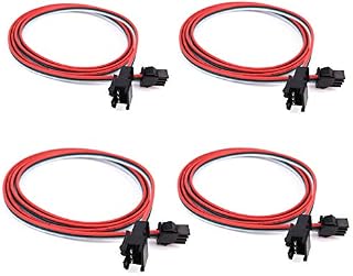 4 pcs/Pack 1M 3.28ft 3 Pin JST SM Male Female Plug LED Connector Cable for WS2812B WS2811 SK6812 Symphony LED Lights with connectorsSM 3 pin Without Soldering Light Controller Wire3 pin jst sm wi