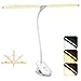 Tesecu Lampe de lecture avec pince à 7 LED, 3 températures de couleur, 3 niveaux de luminosité, 60 heures d'autonomie, micro USB, lampe à pince LED pour la lecture nocturne, les voyages, eBook