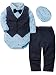 ZOEREA 4pcs Ropa Bebe niño Conjuntos Camisas de Manga Larga + Chaleco...