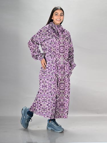 Image of LUX VENUS Printed Over coat Rainwear for Women