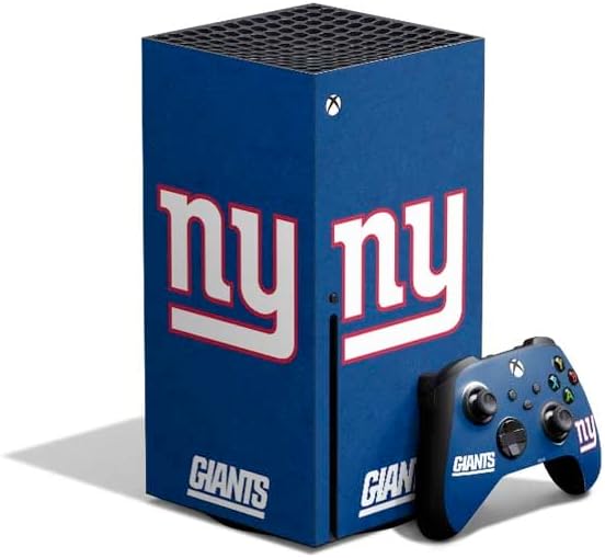 Skinit Decal Gaming Skin Compatible with Xbox Series X Bundle - Officially Licensed NFL New York Giants Design