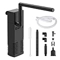 flintronic Fish Tank Filter, 300L/H Adjustable Internal Aquarium Fish Tank for 60L Aquarium Filter Pump Cleans Water, Submersible Fish Tank Water Pump Air Pump