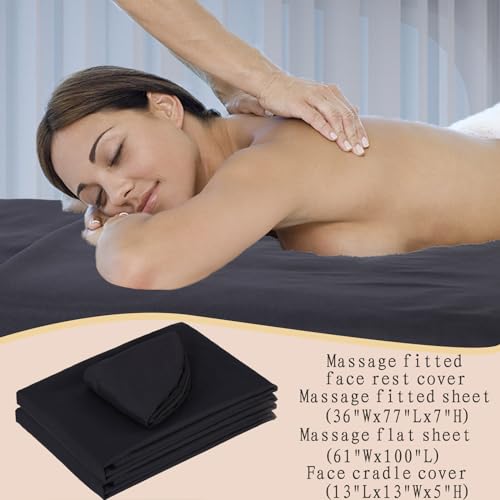 Drap table de massage lot complet anti-taches pour housse de soin - 4