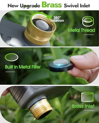Insoma WiFi Hose Timer - Brass Inlet & Outlet, Voice/App Control Sprinkler Timers with Rain Delay/Manual/Auto Mode, Smart Water Timer for Garden/Lawn/Yard Work with Alexa & Google Home, Energy Saving