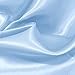 VACVELT Charmeuse Satin Fabric by The Yard, 60 Inch Wide Baby Blue Satin Fabric Shiny & Soft Cloth Fabric, Silky Satin Fabric for Bridal Dress, Wedding Decorations, Crafts, Sewing, Draping (1 Yard)