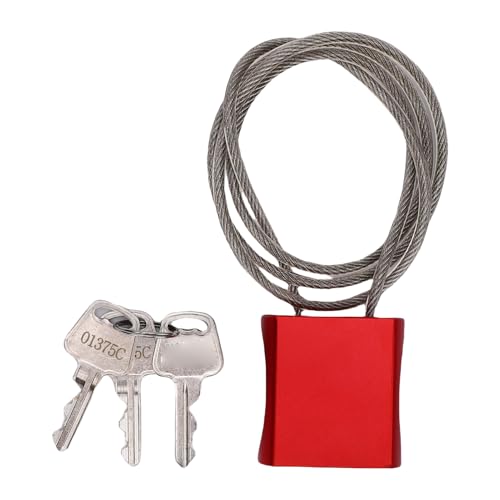 Marhynchus Cable Retráctil para Candado de Bicicleta, Cable de Seguridad Ajustable de 3,3 Pies con Cuerpo de Aleación de Aluminio, Revestimiento de PVC Resistente Al Sol, para Bicicletas,