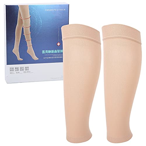 종아리 압박 스타킹 부종 완화 정맥류 압력 스타킹(피부색)(S)