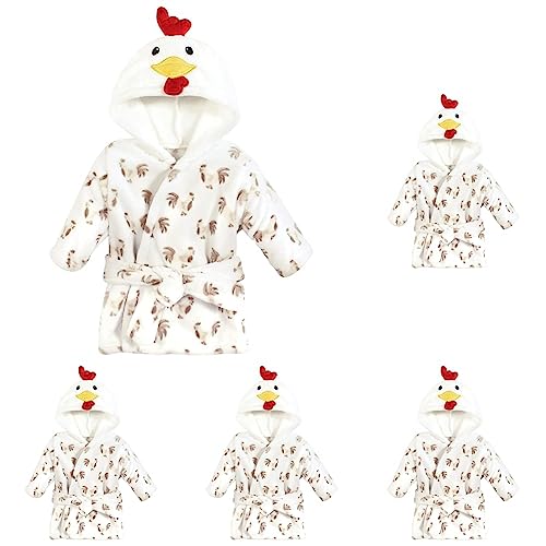 Image of Hudson Baby Unisex Baby Plush Animal Face Bathrobe
