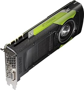 Dell Nvidia Quadro M6000 12 GB GDDR5 Professional-Grafikkarte, 3072 Kerne, 384 Bit, 317,4 GB/s, Dual-Slot, 4X DisplayPort 1x DVI-I – Enthält 2X DP-zu-DVI-Kabel und 1x zu-VGA-Adapter (erneuert)