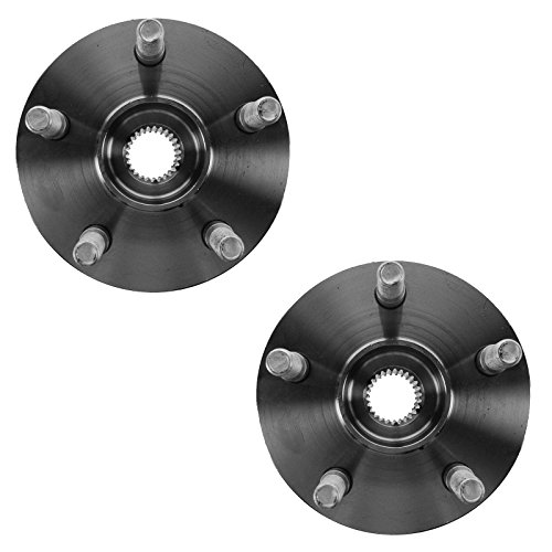 Image of TRQ 2 Piece Rear Wheel Bearing & Hub Assembly Set AWD Compatible with 2003-2006 Pontiac Vibe Toyota Matrix