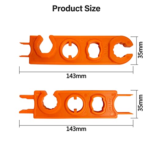 Ailao Solar Panel Connector Wrench Solar Plug Wrench 2Pcs Solar Connector Spanner Tool Quick Tighten Male/Female Plug Disconnect Tool Spanner - Image 2