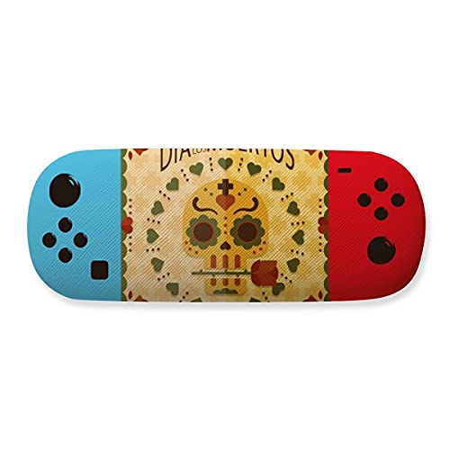 Étui de rangement pour lunettes de jeu motif mexicain Jour des Morts