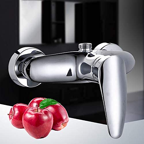 Rubinetti Dell'Acqua, Rubinetto in Ottone Caldo e Freddo a Parete Moderno Cromato a Parete Rubinetto per Doccia Rubinetto Dell'Acqua Rubinetto Miscelatore Manuale Interruttore Di Comando V